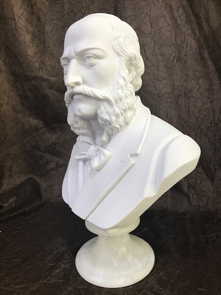 Offenbach Jacques Bust Composer Statue Marble Head Romantic Period